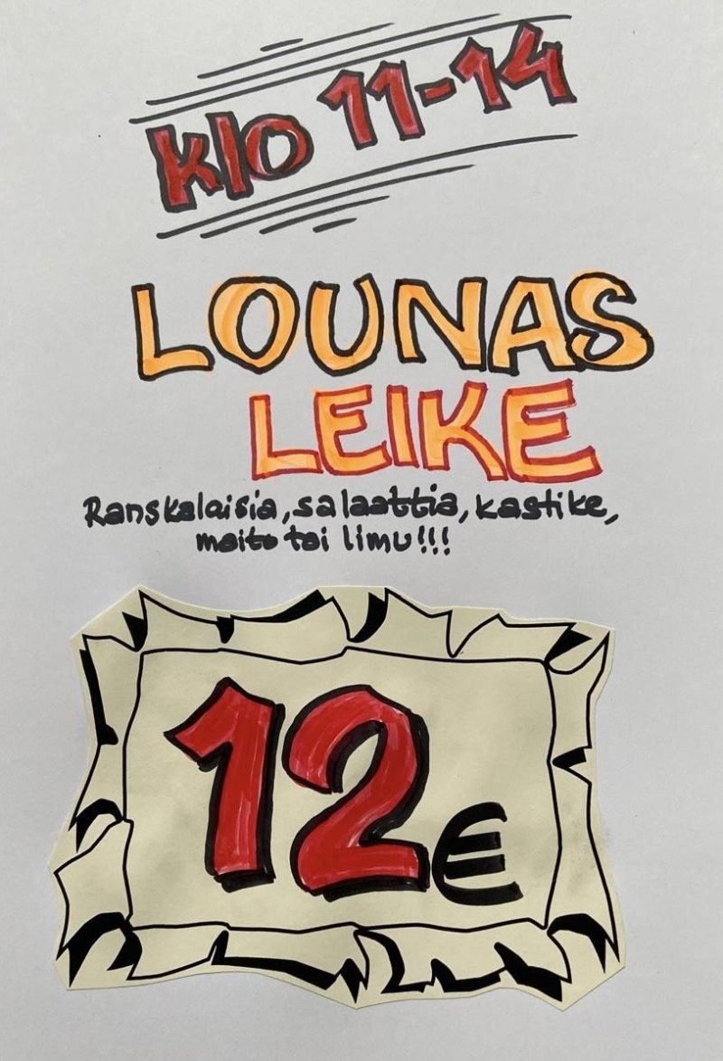 TI-La tarjous klo 11-14 12€